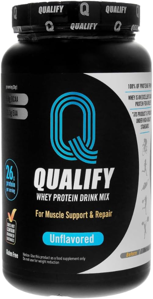 Unflavored Protein Powder Shake, Whey Protein Powder Post Workout Recovery Drink, Gluten Free, Sugar Free, Highly Kosher, 26g Protein, 5.8g BCAA,1.65lb