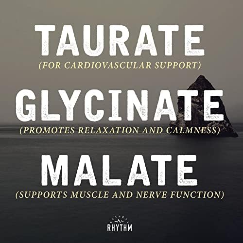 Natural Rhythm Triple Calm Magnesium 150 mg - 2 Pack – Magnesium Supplement with Magnesium Glycinate, Malate, and Taurate. Calming Blend for Promoting Rest and Relaxation - 120 Count Bottles