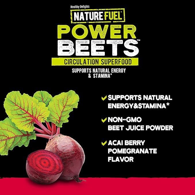 Amazing Grass Greens Blend Superfood: Super Greens Powder Smoothie Mix for Boost Energy, 30 Servings & Nature Fuel Power Beets Powder, Beet Root Powder, Support Natural Energy, 30 Servings