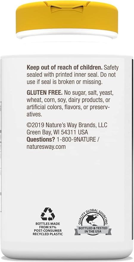 Nature's Way Calcium & Magnesium Mineral Complex, Supports Bone Health & Muscle Function,* 750 mg per 3-Capsule Serving, 250 Capsules (Packaging May Vary)