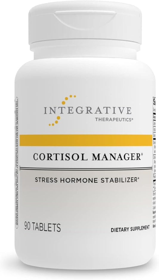 Integrative Therapeutics - Cortisol Manager - Supplement with Ashwagandha and L-Theanine - Supports Relaxation & Calm* - 90 Tablets