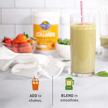 Garden of Life Multi-Sourced Collagen Turmeric - Apple Cinnamon, 20 Servings, Collagen Powder for Women Men Joints Mobility, Collagen Peptides Powder, Collagen Protein Hydrolyzed Collagen Supplements