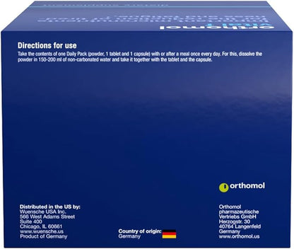 Orthomol Vital F Powder & Tablet Packet, Women's Multivitamin, 30-Day Supply, Vitamins A, B, C, D, E, K, Calcium, Iodine, Omega-3…