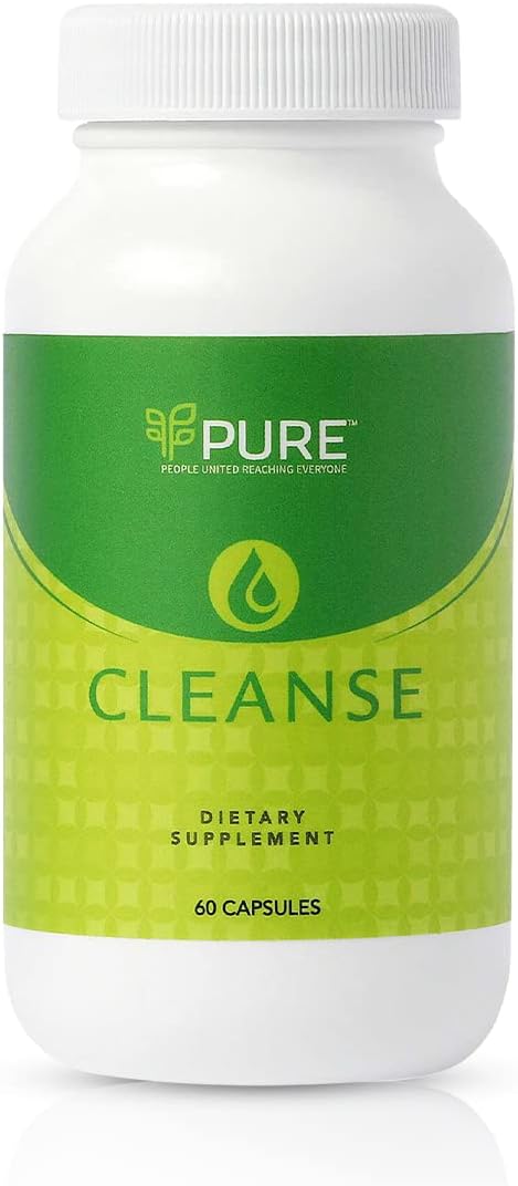 PURE Live Cleanse | Vegan Formula for Better Digestion & Encourages Gut Health - Non-GMO - 60 Capsules