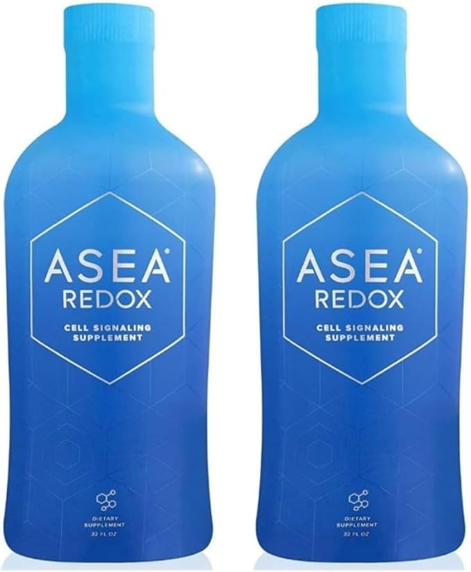 ASEA Redox Cell Signaling Supplement - Cellular Energy & Heart Supplements for Men and Women - Hormonal Balance & Energy Booster for Women and Men for Vibrant Age-Defying Living (Two 32 Fl Oz Bottles)