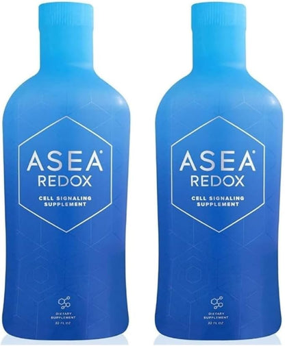 ASEA Redox Cell Signaling Supplement - Cellular Energy & Heart Supplements for Men and Women - Hormonal Balance & Energy Booster for Women and Men for Vibrant Age-Defying Living (Two 32 Fl Oz Bottles)
