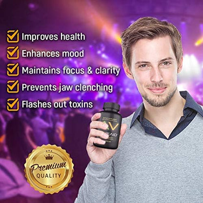Trusted Since 2011 - Prevent Comedowns, Reduce Jaw Clenching, Neurotoxicity Protection | Party & Rave Recovery Cure & Supplement (60 Capsules)