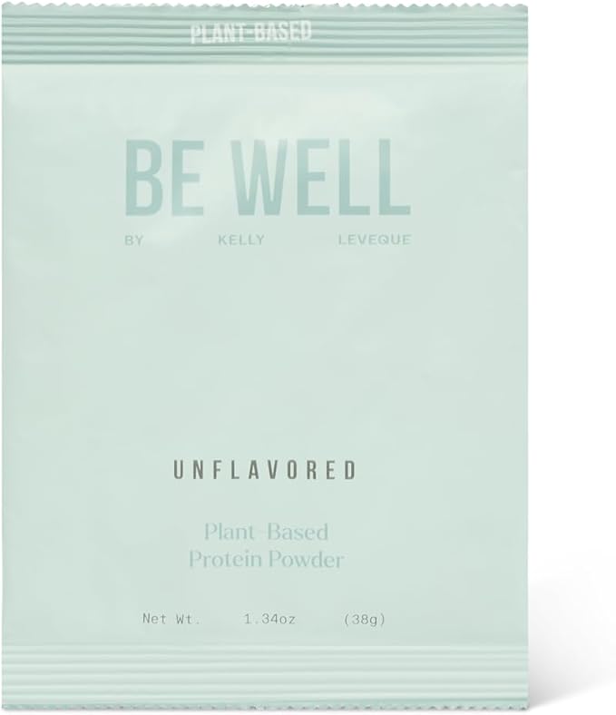 Be Well by Kelly Plant-Based Vegan Protein Powder Sample Pack - Paleo and Keto Friendly, Dairy-Free & Gluten-Free - Low Carb Protein Powder with - 20g+ Protein (3 Servings)