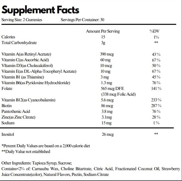 Glitz Whole Food Multivitamin Gummies with Organic Phytonutrients - Vitamins A, C, D, E, K, B1, B2, B3, B5, B6, B7, B9, B12 - Suger Free - Plant Based - Immunity Booster