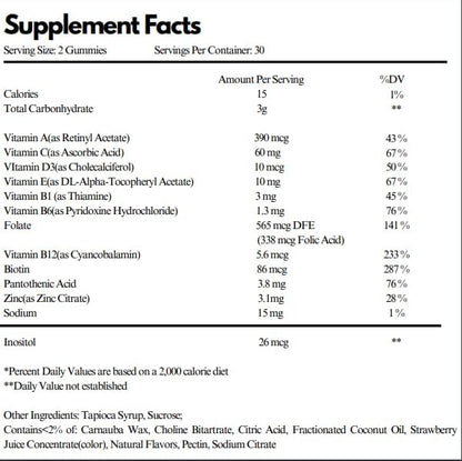 Glitz Whole Food Multivitamin Gummies with Organic Phytonutrients - Vitamins A, C, D, E, K, B1, B2, B3, B5, B6, B7, B9, B12 - Suger Free - Plant Based - Immunity Booster