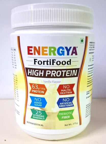 FORTIFOOD High Protein Powder 63g, Taste Best Whey & Plant Protein + Prebiotic Fiber, 24 Vitamins Minerals for Muscle, Metabolic & Women Health, Recovery, Immunity