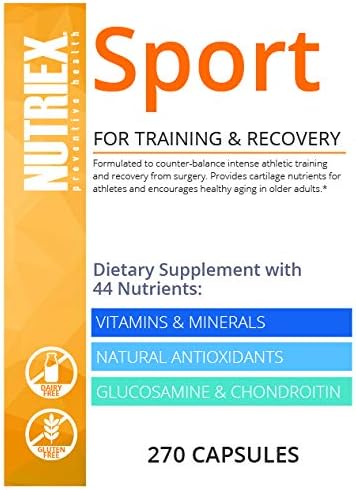 Sport Comprehensive Multivitamin Supplement with Glucosamine & Chondroitin 270 Capsules