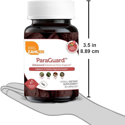 Zahler - ParaGuard Capsules - Gut Health Supplement - Formula has Wormwood, Garlic Bulb, Pumpkin Seed, Clove & More - Natural Support for Humans - Certified Kosher 30 Count