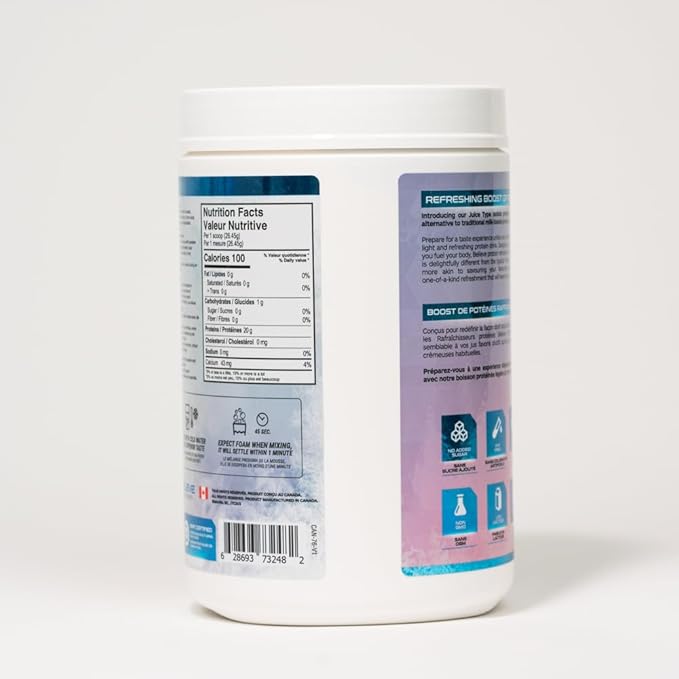 Protein Refresher (25 servings) - Revolutionary Juice-Type Whey Protein Powder for Fitness, Bodybuilding, Gym, or for bigger protein intake (25 Scoops, Peach Mango)