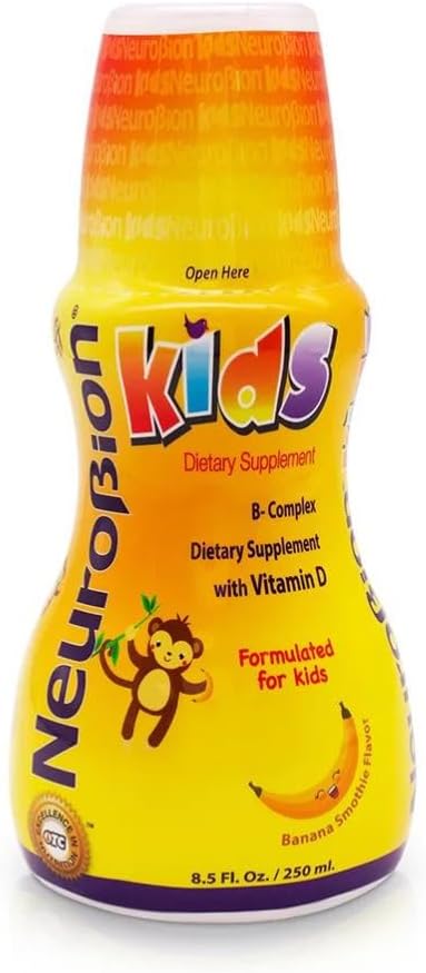 Neurobion Kids B Complex Liquid - Powerful Healthy Multivitamin for Children - 8.5 fl oz