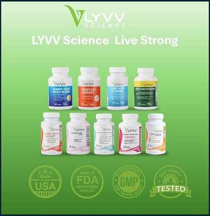 LYVV Hair&Skin&Nails Formula with Collagen, Keratin, Hyaluronic Acid, Antioxidants, Methionine, Biotin, Vitamin C, VItamine E and More - 60 Capsules