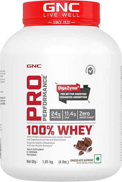 GNC Pro Performance 100% Whey Protein Powder | Supports Healthy Metabolism and Lean Muscle Recovery | Cookies and Cream | 64 Servings