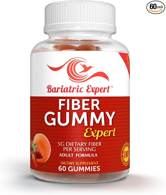 Bariatric Expert Fiber Vitamin – Fast-Melting Dietary Supplement for Adults Post Bariatric Surgery, 60 Count
