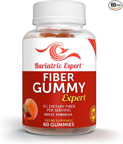 Bariatric Expert Fiber Vitamin – Fast-Melting Dietary Supplement for Adults Post Bariatric Surgery, 60 Count