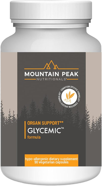 Mountain Peak Nutritionals Glycemic Formula - Organ Support Supplement - Supports & Promotes Metabolic Processes - Dietary Supplement (90 Vegetarian Capsules)
