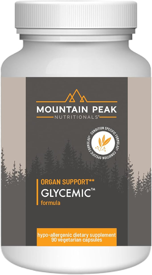 Mountain Peak Nutritionals Glycemic Formula - Organ Support Supplement - Supports & Promotes Metabolic Processes - Dietary Supplement (90 Vegetarian Capsules)