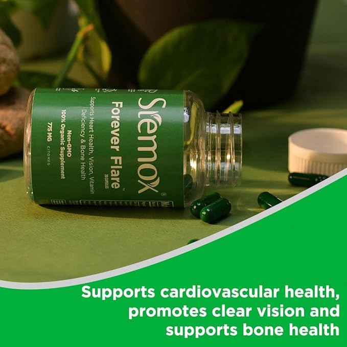 Forever Flare 775MG | Vitamin C | Multivitamins For Men | Ascorbic Acid | Multivitamin Women | 60 Capsules | Non-GMO | 100% Organic | Vitamina C | Womens Vitamins | Organic Vitamin C Supplement