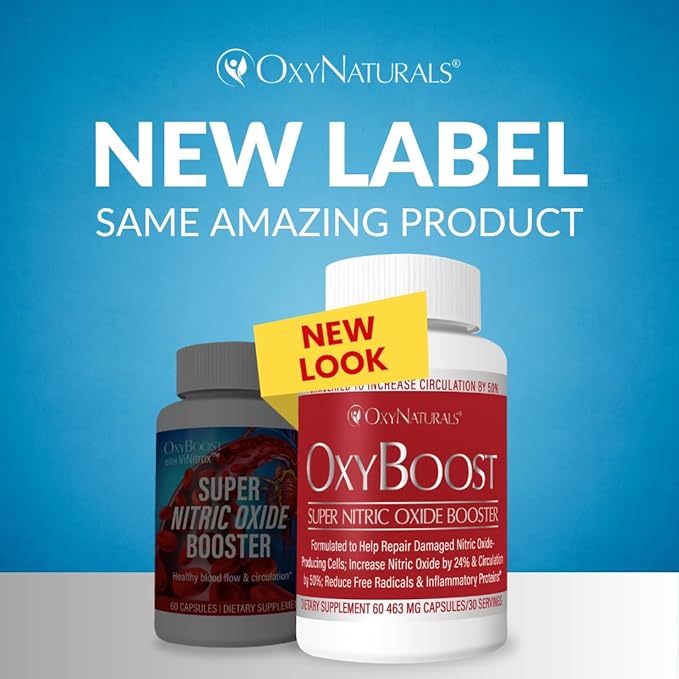 OxyBoost - Nitric Oxide Supplement (1 Bottle - 30 Servings)