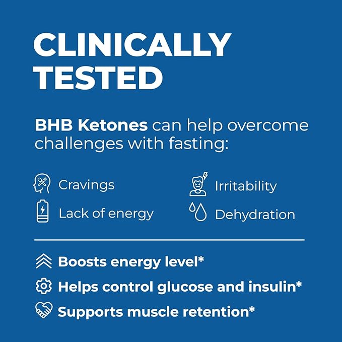 Real Ketones Intermittent Fasting Drink Mix for Men BHB Exogenous Ketones Powder with Fasting Electrolytes & Green Coffee Bean Extract for Sustainable Hydration Energy and Focus (Watermelon) - 30ct