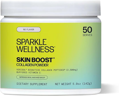 Sparkle Skin Boost (No Flavor) [50-Serves] Verisol Collagen Peptides Protein Powder Vitamin C Supplement Drink