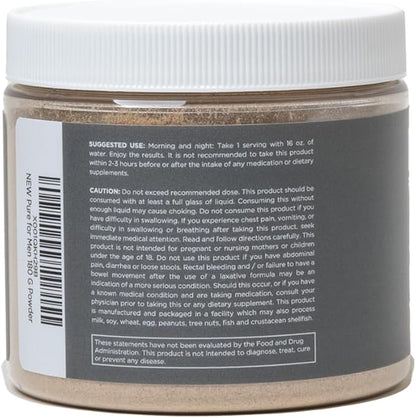 Pure for Men Original Cleanliness Stay Ready Fiber Supplement Powder | Helps Promote Digestive Regularity | Psyllium Husk, Aloe Vera, Chia Seeds, Flaxseeds | Proprietary Formula | 180 gm Vegan Blend