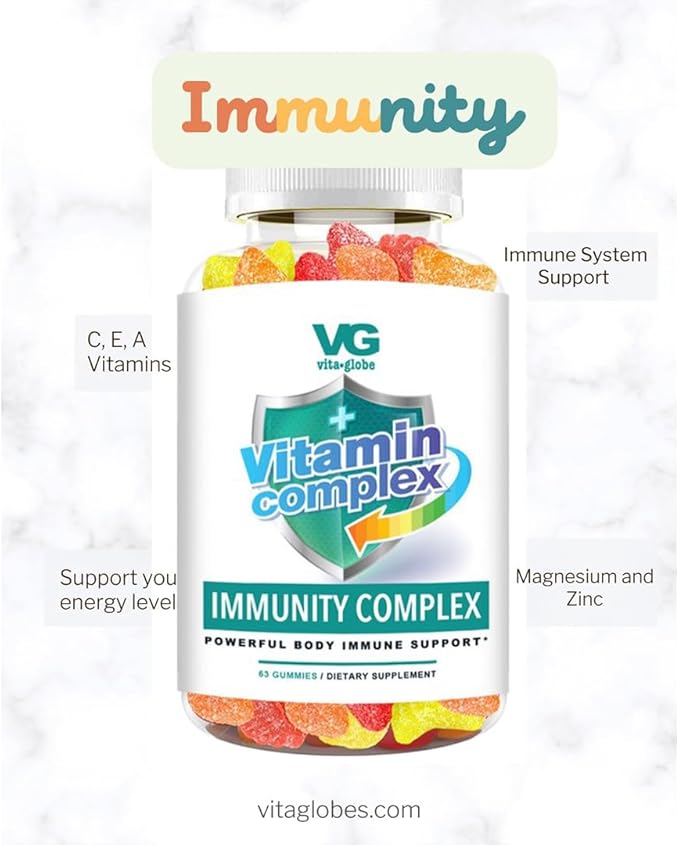 VitaGlobe Vitamin Complex - Immunity Support Gummy, 63 Count