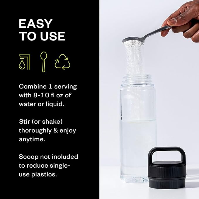 RNWY Lemon Lime Foundation Collagen Powder, Daily Joint Support with Electrolytes and Multivitamin, 10g Collagen Peptides, Sugar Free, 30 Servings