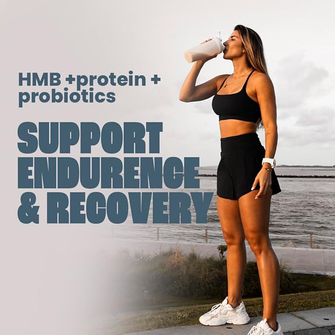 Vegan Protein Powder Vanilla by TASHIE - Organic Plant Based Protein Powder with BCAA, HMB & Probiotics, Zero Sugar, Non-GMO, Gluten Free, Keto-Friendly, NSF Certified - 28 Servings