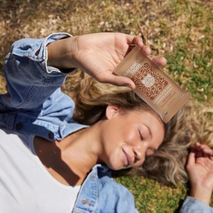 Organic Functional Mushroom Protein Bars | Full Dose (1500mg) Lions Mane, Chaga, Reishi & Cordyceps Bars | Vegan Protein Bars, Adaptogens, Superfoods Protein Bars | Chocolate Chip Cookie Dough Flavor