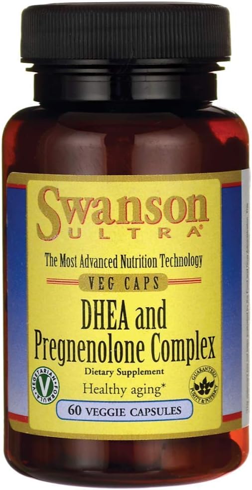 Swanson Dhea and Pregnenolone Complex 60 Veg Capsules