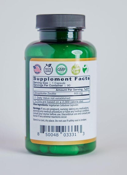 Health Restored Comprehensive Detox & Wellness Support for Men and Women - Premium 100% Clinoptilolite Zeolite Capsules - Supplement Robust Health Support with No Additives