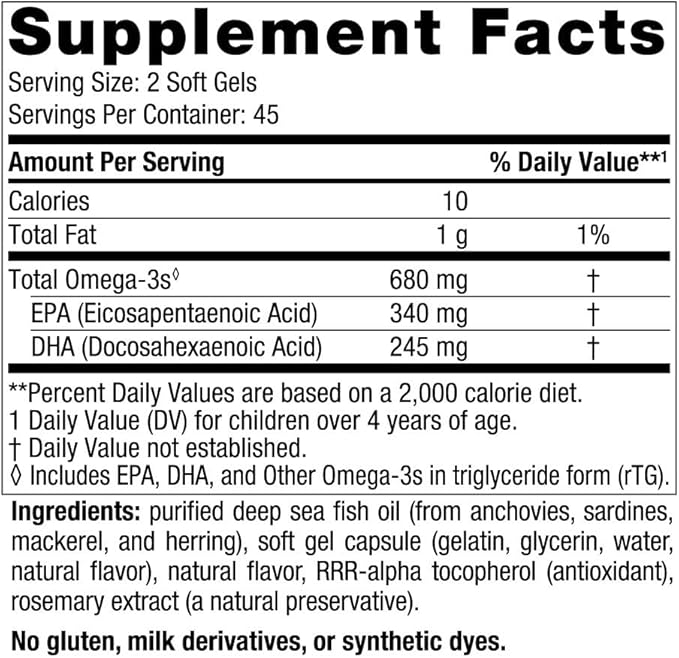 Nordic Naturals Ultimate Omega Jr., Strawberry - 90 Mini Soft Gels - 680 Total Omega-3s with EPA & DHA - Brain Health, Mood, Learning - Non-GMO - 45 Servings