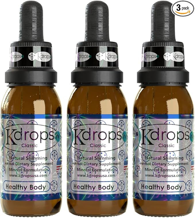 Potent Fat Burner Drops - 3-Month Supply (Pack of 3) - Natural Weight Loss, gotas para bajar de peso, KDROPS
