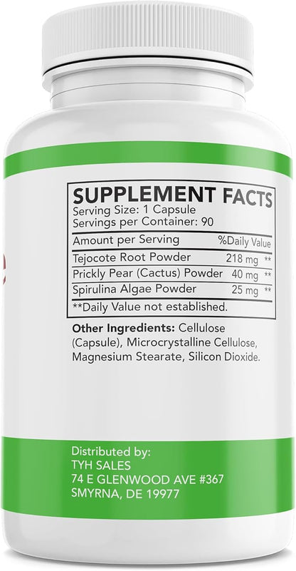 Tejocote Root Premium Herbal Supplement - Natural and Healthy Detox Supplements - 90 Tejocote Root en Forma de Capsulas