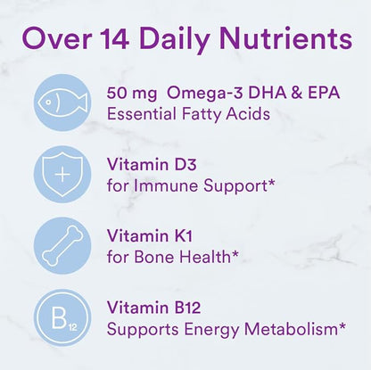 SmartyPants Toddler Multivitamin Gummies: Omega 3 Fish Oil (EPA/DHA), Vitamin D3, C, Vitamin B12, B6, Vitamin A, K & Zinc, Beta Carotene, Gluten Free, Three Fruit Flavors, 90 Count (30 Day Supply)