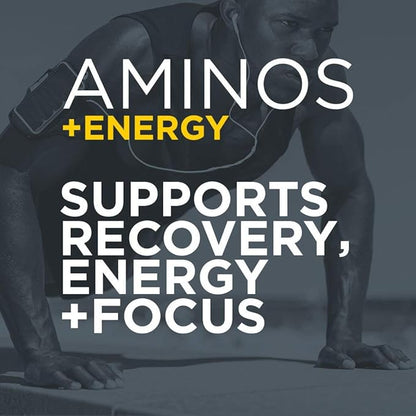 Aminos + Energy | Supports Recovery, Energy & Focus | 95mg of Caffeine, 0 Sugar & 60 Servings (Tropic Like It's Hot)