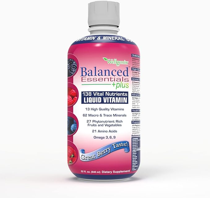 Balanced Essentials Liquid Nutritional Supplement, 32 Ounces - Very Berry