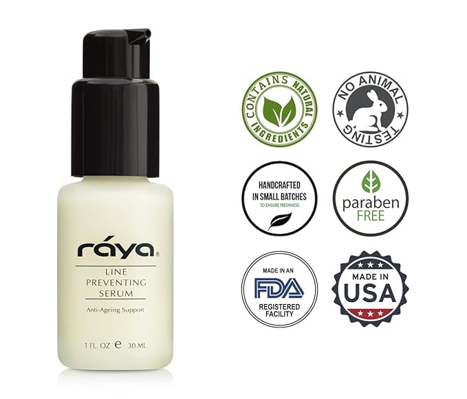 RAYA Line Preventing Serum (507) | Active, Anti-Aging Facial Treatment for All Skin | Helps Reduce Fine Lines and Wrinkles