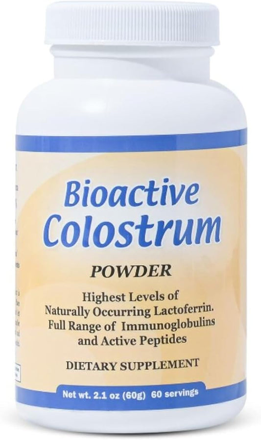Bioactive Colostrum Well Wisdom 60g Bovine Colostrum Supplement Powder - Grass-Fed Year-Round Colostrum Powder Natural Immune Recovery Supplement