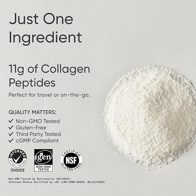Sports Research Collagen Peptides - Hydrolyzed Type 1 & 3 Collagen Powder Protein Supplement for Healthy Skin, Nails, & Joints - Easy Mixing Vital Nutrients & Proteins, Collagen for Women & Men