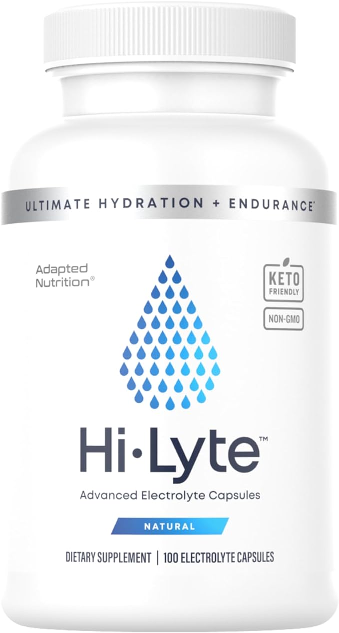 Hi-Lyte Electrolyte Replacement Capsules | Rapid Rehydration Supplement | Vegan & Keto Friendly | Gentle on Stomach | Magnesium, Potassium, Sodium | 100 Capsules