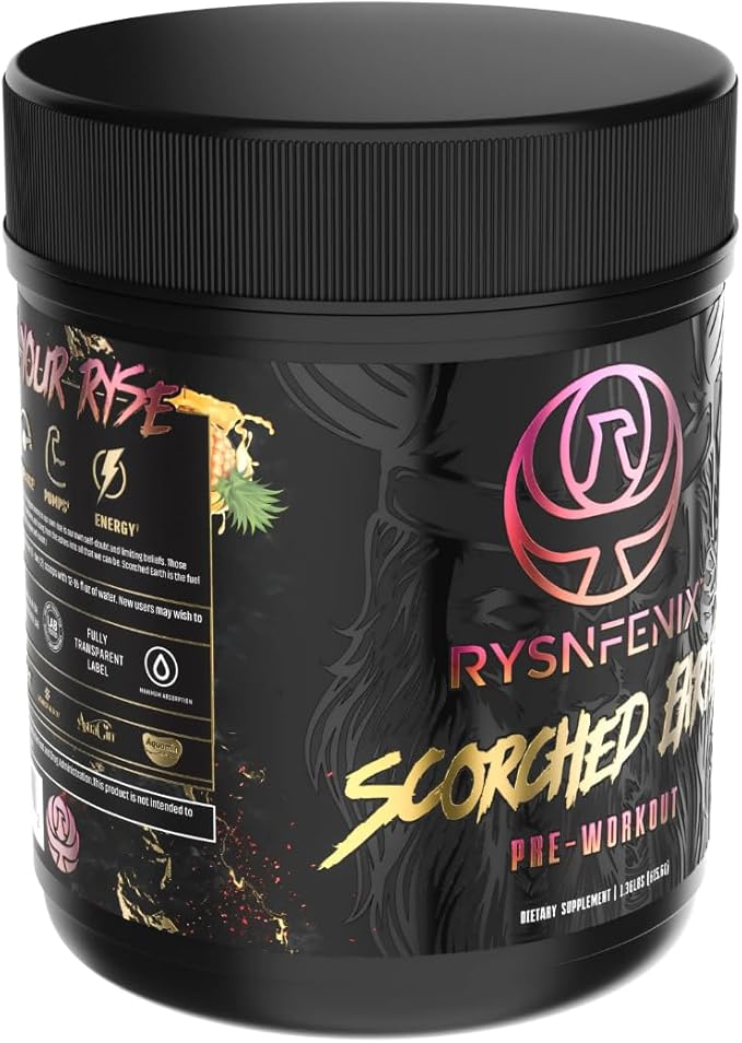 Scorched Earth Pre Workout Powder - Energy & Focus with Dual-Source Caffeine, Nootropics | Pumps from Citrulline, Beta Alanine, Nitrosigine®, GlycerPump™ (Tropical Punch)