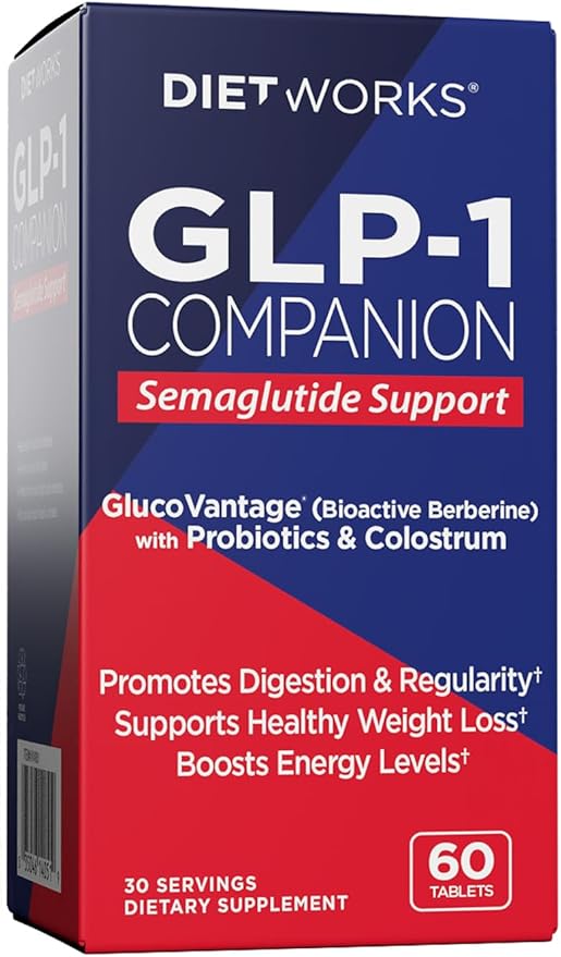GLP-1 Companion, Semaglutide Support, Promotes Digestion and Regularity, Boosts Energy Levels, 60 Tablets