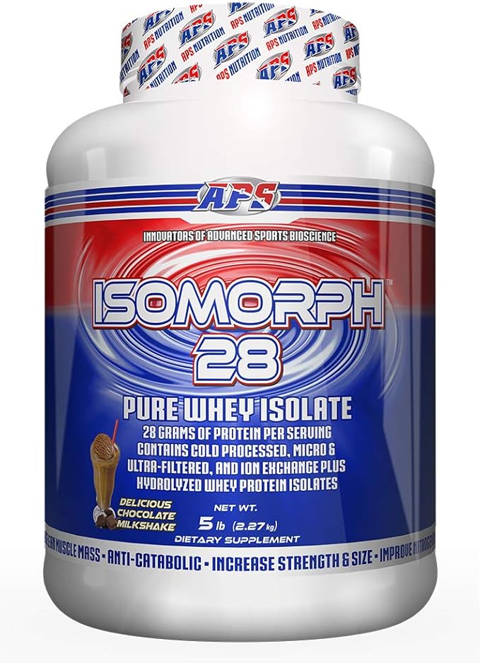 APS Nutrition Isomorph Protein Powder Supplement | Whey Protein Isolate | Ultra- Filtered | 28g Protein | Chocolate Milkshake, 5 Pound (Pack of 1)