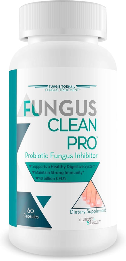 Fungus Clean Pro - Probiotic Fungus Inhibitor - Fight off fungus from the inside out with this powerful fungus defense probiotic - By Fungis Toenail Fungus Treatment - Protect your body from fungus
